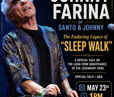 Johnny Farina of Santo & Johnny: The Enduring Legacy of “Sleep Walk” at the Long Island Music & Entertainment Hall of Fame and Museum