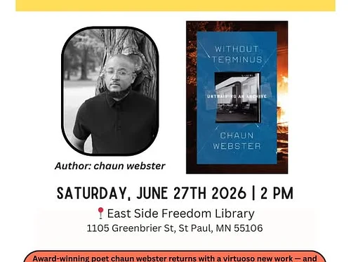 Book Launch – Without Terminus: untraining an archive by chaun webster