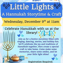 ✨ Little Lights: A Hanukkah Storytime & Craft