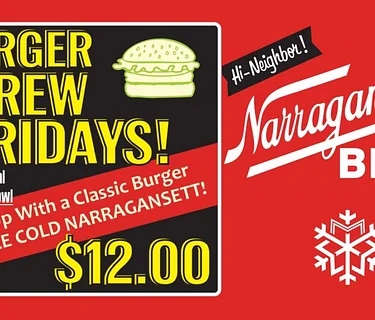 Burger and a Beer Friday at the Bowl!