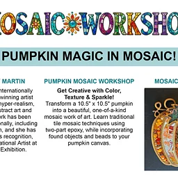 Pumpkin Mosaic Workshop - With Misty Martin