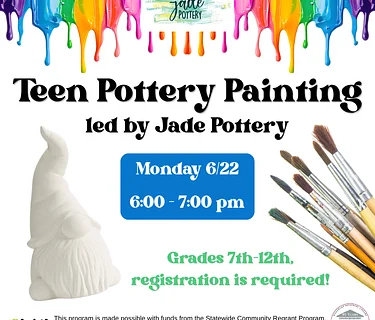 Teen Gnome Pottery Painting