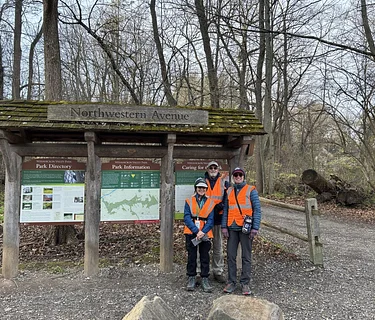 The Wissahickon in March with Debbie Hoellein, Jim McClory, and Trish Fries