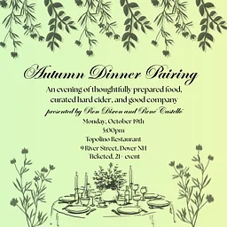 AUTUMN CIDER DINNER 🍁