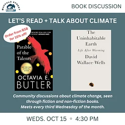 LET’S READ + TALK ABOUT CLIMATE – CLIMATE LITERATURE DISCUSSION