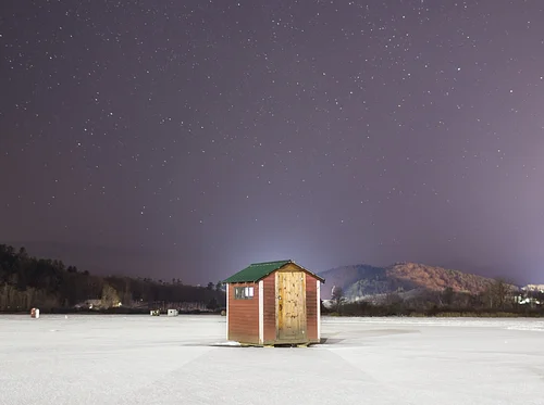 Ice Shanties: Fishing, People & Culture, at the St. Johnsbury Athenaeum