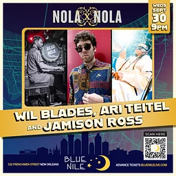 Wil Blades, Ari Teitel & Jamison Ross • WEDS SEPT. 30 • @9PM