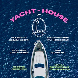 saturday – YACHT HOUSE brunch – DJ MITCHY