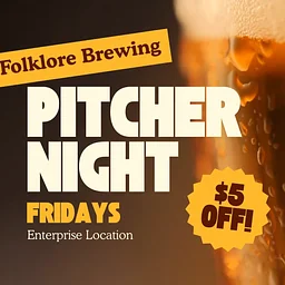 Friday Night Pitcher Night at Folklore Brewing Enterprise