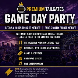 /tickets/7977415/premium-tailgate-party-baltimore-ravens-vs-pittsburgh-steelers-date-tbd-tickets-sat-jan-9-2027-premium-tailgate-tent-baltimore