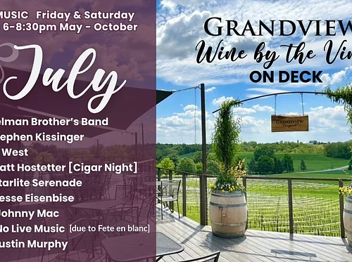 Live Music! Wine by the Vine at grandview with the Selman Brother’s Band