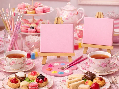 Wonderland Tea & Canvas: An Art + Mindfulness Experience for Mom & Me /Grandma & Me