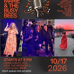 Jamey Marie & The Busy Bees Live 10/17 Saturday Night 8-Midnight ($10 Cover)