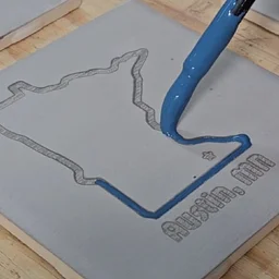 Paint Your Own Laser-Engraved Tile