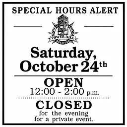 SPECIAL HOURS ALERT