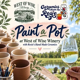 Paint-a-Pot Night at West of Wise Winery