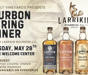 Bourbon Pairing Dinner ft. Larrikin Bourbon Co. at Chenault Vineyards