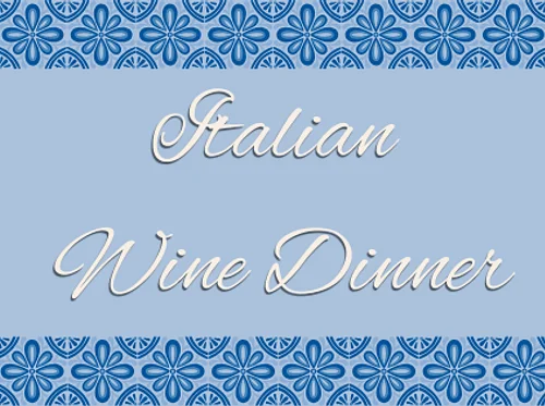 Italian Wine Dinner