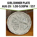 Girl Dinner Plate