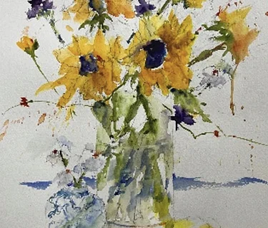 WORKSHOP: "Painting Flowers Bold & Loose in Watercolor" @ Battle Lake Senior Center, Battle Lake