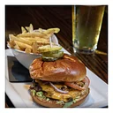 Porch burger and a side – $12