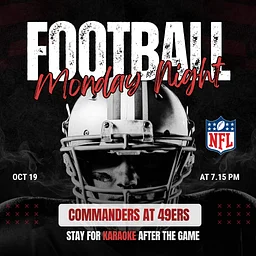 MNF Commanders at 49ers