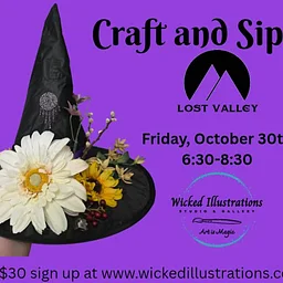 Witch Hat Craft & Sip w/Wicked Illustrations