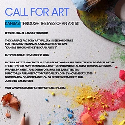 Call for Art! 2027 Kansas Through the Eyes of an Artist Exhibit