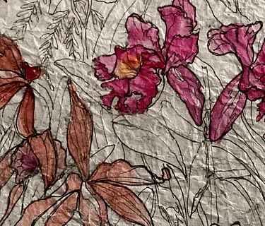 Ink and Watercolor on Japanese Masa Paper