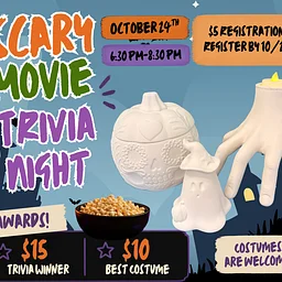 Scary Movie Trivia Night & Pottery Painting