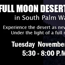 Full Moon Walk: South Palm Wash
