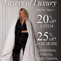Layers of Luxury Down Savings Event @ Yves Delorme