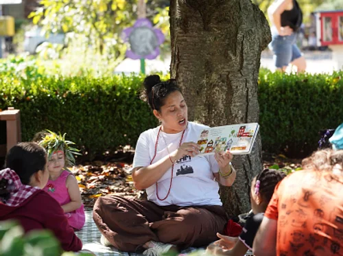 Storytime Stretches at Urban Farm Open Hours