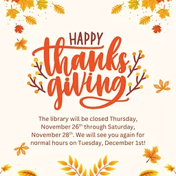 Library Closed – Thanksgiving Holiday