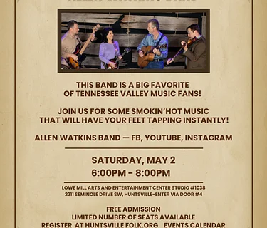 HTMA Presents – The Allen Watkins Band