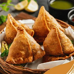 Meat Samosas + Tomato Chutney + Falooda