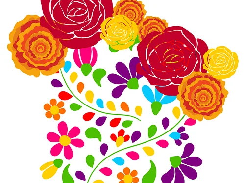 OTT Fiesta: Heart Shaped Fiesta Floral Cake (Bilingual)