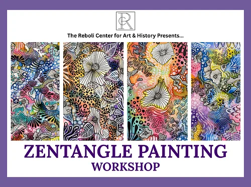Zen Tangle Workshop | Mixed Media Meditative Painting