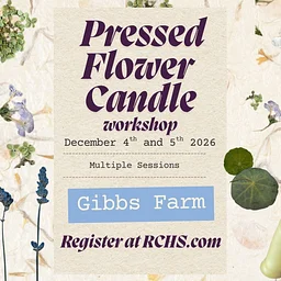 Pressed Flower Candle Workshop: Dec. 4