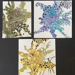 TANGLE TIME—Map Tangling Using Watercolors & Pens