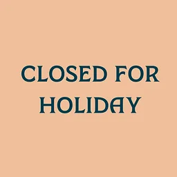 Closed for Thanksgiving