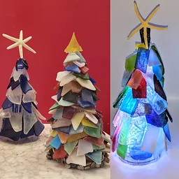 Sea Glass Workshop* Mini Christmas Trees Set of 3 * Nov. 8th *12pm