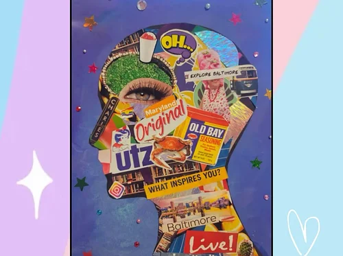 Mini Makers Art Workshop: What's in Your Head Collage