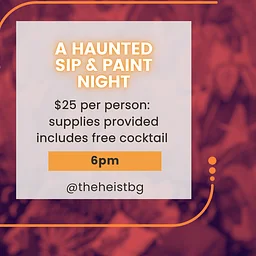 haunted paint night