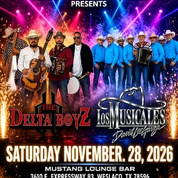 David Lee Garza y Los Musicales & The Delta Boyz Live – Saturday, Nov. 28, 2026