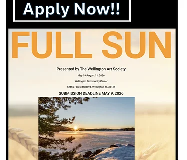 NEW EXHIBITION - FULL SUN will run from May 19 to August 11 2026 - APPLICATIONS OPEN!!!